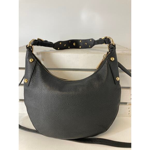 MICHAEL KORS MEDIUM PEBBLED LEATHER GOLD STUDS CROSSBODY BAG - Picture 4 of 16